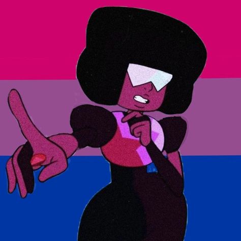 Garnet Icon, Steven Universe Garnet, Rug Tuft, Universe Wallpaper, Garnet Steven Universe, Pride Stuff, Steven Universe Wallpaper, Bisexual Flag, Alcohol Markers