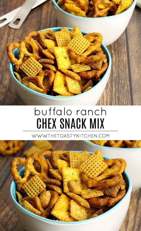 Buffalo Ranch Chex Mix Recipe, Ranch Chex Mix Recipes, Savory Chex Mix Recipes, Savory Chex Mix, Ranch Chex, Homemade Chex Mix Recipe, Ranch Chex Mix, Chex Snack Mix, Homemade Chex Mix