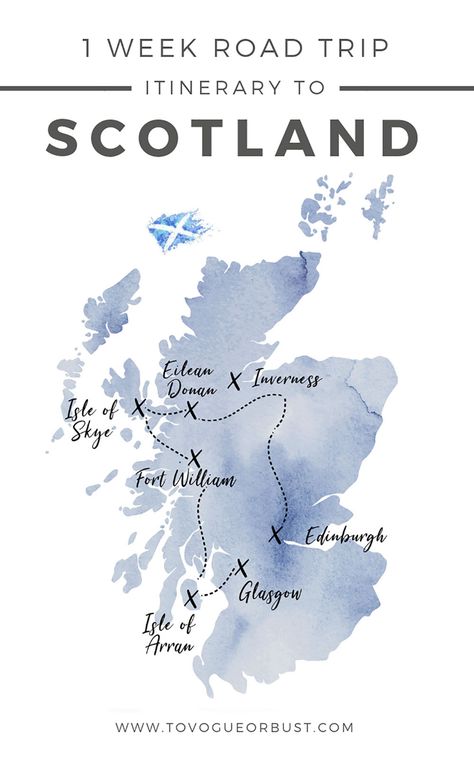 Scotland One Week Itinerary, Scotland Week Itinerary, One Week In Scotland, Scotland Road Trip Itinerary, Scotland Trip Itinerary, Road Trip Scotland, Scotland Ireland Itinerary, Scotland Road Trip Map, Scotland Honeymoon