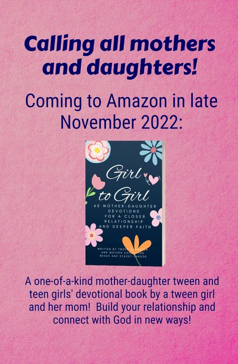 A Sneak Peek into Our New Mother-Daughter Devotional Book - Stacey Pardoe Mother-daughter Devotional, Mother Daughter Bible Study, Teen Devotional, Grace Christian, Christian Motherhood, Christian Journaling, Devotional Books, Books For Moms, Parenting Help