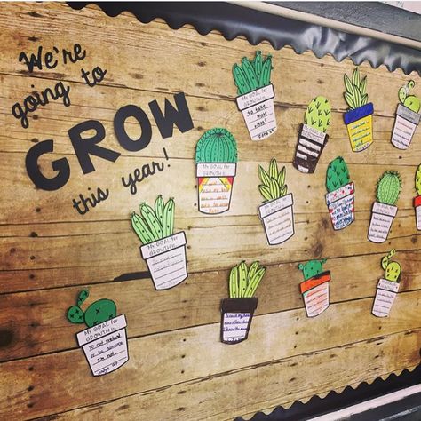 I LOVE seeing how teachers are using my Growth Goals Bulletin Board Kit 😍🌵😍🌵😍🌵 Link in profile if you're looking for a cute way to get your… Goals Bulletin Board, Teacher Desk Organization, Cactus Classroom, Growth Mindset Classroom, Classroom Goals, Classroom Makeover, 3rd Grade Classroom, New Classroom, Classroom Setup