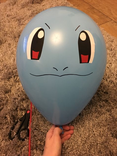 Squirtle balloon Squirtle Birthday Party, Squirtle Party, Pokemon Balloons, Pokemon Themed Party, Pokemon Halloween, Pokemon Diy, Pokemon Birthday Party, Pokemon Party, Pokemon Birthday