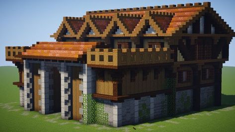 minecraft barracks inspired from age of empires 2 Barracks Minecraft, Minecraft Barracks, Age Of Empires, Minecraft Ideas, Minecraft, Fantasy Art, House Styles, Building, Anime