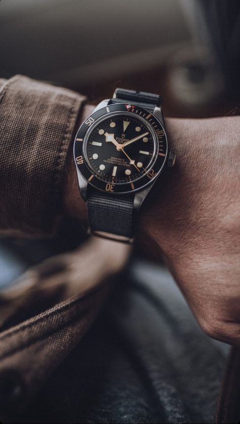 All Black Watches, Watch Photography, Gentleman Watch, Tudor Watches, Tudor Watch, Rolex Tudor, Watch Photo, Wrist Game, Pilot Watch