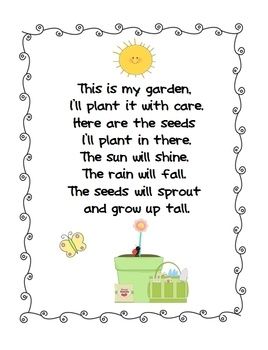 Week 2- Day 2: Plan poem you can use when planting the seed of the apples.  Print it and put it next to the cups, when visiting them weekly or every three days, you can say the poem. Kindergarten Poems, Preschool Poems, Plant Lessons, Araling Panlipunan, Poems About School, Preschool Garden, Spring Kindergarten, Plants Unit, Kids Poems