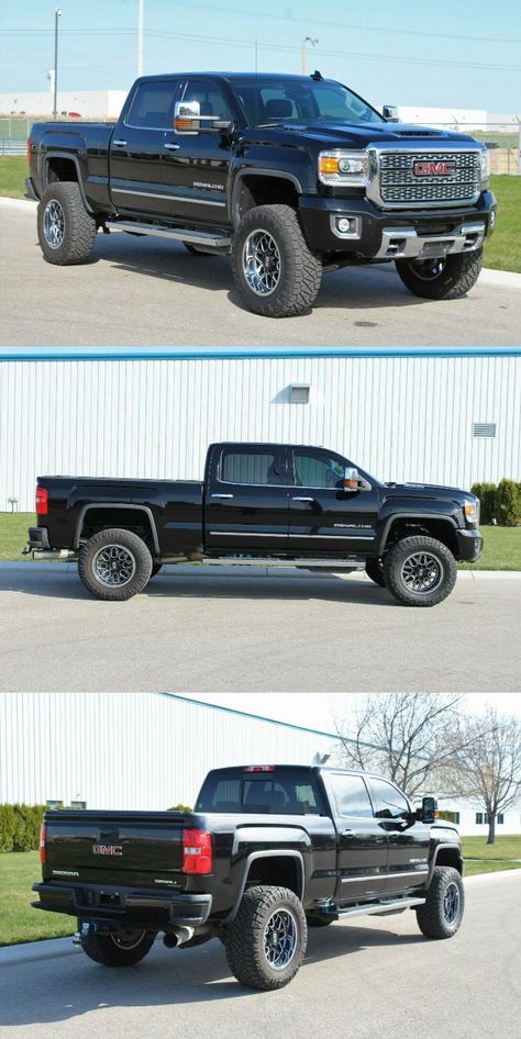 low miles 2018 GMC Sierra 2500 crew cab Gmc 2500 Denali, Gmc Sierra Lifted, Gmc Suv, Lifted Trucks For Sale, Chevy Duramax, Nitto Ridge Grappler, Gmc 2500, Truck Life, Chevy 4x4