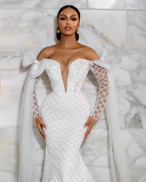 10 UNIQUE wedding dress designs by XTRABRIDE LAGOS - Melody Jacob Civil Dress, Unique Wedding Dress, Sweep Train Wedding Dress, Train Wedding Dress, Brides Dress, Wedding Dress White, Bridesmaid Dresses Boho, Beach Bridal Gown, Graduation Picture