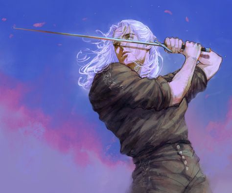 Geralt Of Rivia Fanart, The Witcher Fanart, Witcher 3 Art, Geralt And Ciri, The Witcher Series, Witcher Wallpaper, The Witcher Geralt, The Witcher Books, Witcher Art