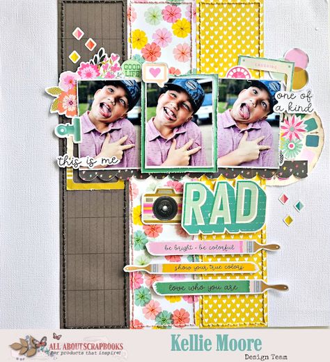 All About Scrapbooks Australia: Rad | Simple Stories True Colors | Kel Moore Simple Scrapbooking Layouts, 8x8 Scrapbook Layouts, Simple Stories Scrapbooking, Boy Scrapbook Layouts, Simple Scrapbook, Birthday Scrapbook, Kids Scrapbook, Family Scrapbook, Scrapbooking Inspiration