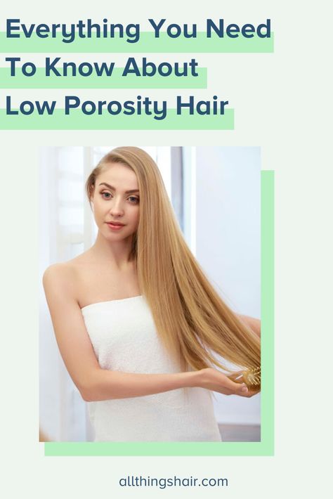 Could low porosity be the reason your hair isn't as moisturized as it used to be? And out everything you need to know about low porosity and what you can do to bring your healthy locks back! Low Porosity Straight Hair, Low Porosity Straight Hair Care, Moisturize Low Porosity Hair, How To Moisturize Low Porosity Hair, How To Take Care Of Low Porosity Hair, Low Or High Porosity Hair Test, Humectants For Low Porosity Hair, Dry Dull Hair, Low Porosity Hair Care