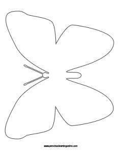 Butterfly Printable Template Prints, Free Butterfly Template, Butterfly Printable Template, Printable Butterflies, Paper Butterfly Crafts, Butterfly Outline, Butterfly Cutout, Butterfly Cut, Simple Butterfly