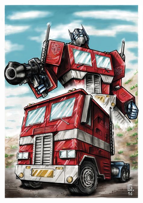 Optimus prime by LigoArtLG Optimus Prime G1, Optimus Prime Art, Transformers Drawing, Transformers Generation 1, Orion Pax, Anime Demon Boy, Transformers Decepticons, Sci Fi Comics, Transformers Optimus Prime