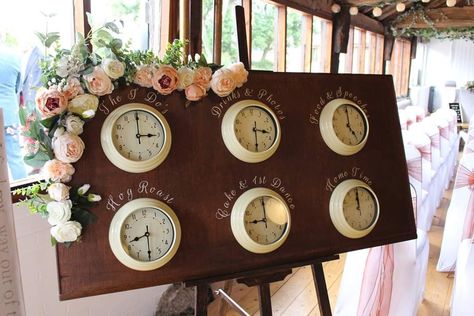 Vintage Engraved Wedding Watch, Clock Theme Party Decoration, Clock Guest Book Wedding, Clock Wedding Decor, Clock Themed Wedding, Clock Themed Wedding Decor, Wedding Clock Gift, Order Of The Day Wedding, Cocktail Hour Wedding