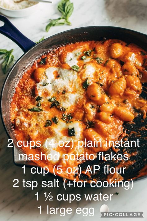 Potato Flake Gnocchi Recipe, Potato Flake Gnocchi, Cooks Country Instant Mashed Potato Gnocchi, Instant Mashed Potato Gnocchi Al Forno, Instant Mashed Potato Gnocchi, Instant Potatoes Recipes Flakes, Instant Potato Gnocchi, Mashed Potato Flakes, Gnocchi Recipes Easy