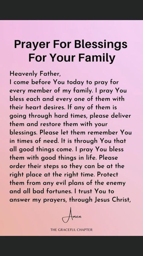 Dinner Suggestions Easy, Prayer For Financial Blessing, Prayer For Blessings, Financial Blessing, Family Prayers, Protection Prayer, Prayers For My Daughter, Prayer For My Family, Family Prayer