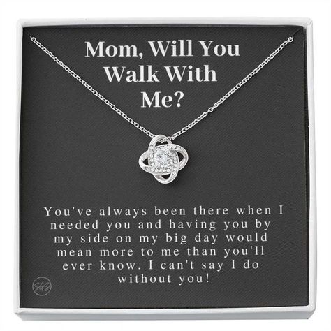 Proposal Gift Ideas, Bridesman Proposal, Engagement Plan, Mother Of The Bride Gift, Wedding Proposals, Future Wedding Plans, Love Knot Necklace, Cute Wedding Ideas, Wedding Prep