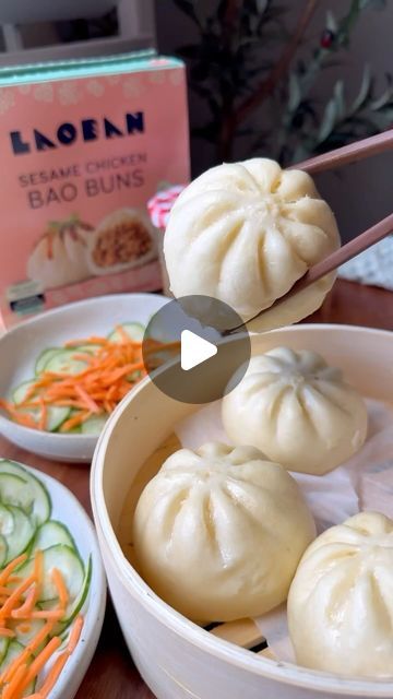 Bailey Rhatigan on Instagram: "Sesame Chicken Bao Buns with Toasted Sesame Dressing 💥 It almost sounds too good to be true, but you can have this mouthwatering dish ready in less than 10 minutes using @laobandumplings *NEW* Bao Buns!
A delicious flavor explosion wrapped in a light, pillowy dough, made with wholesome, clean ingredients and is Michelin-Quality… sign me up! These buns are exclusively sold at @wholefoods so run, don’t walk to your nearest location and stock up because once you’ve had one, you are going to want to finish the box 😉 Paired with my homemade Toasted Sesame Dressing, this duo is a match made in culinary heaven.
.
👉🏼For the dressing recipe comment “sesame” and I will send you the link.
.
.
 #laobanpartner #foodie #food #instafood #wholefoodsfaves #wholefoodshaul Chicken Bao Buns, Toasted Sesame Dressing, Bao Buns Recipe, Sesame Dressing, Bao Buns, Sesame Chicken, Healthy Bites, Bun Recipe, Too Good To Be True