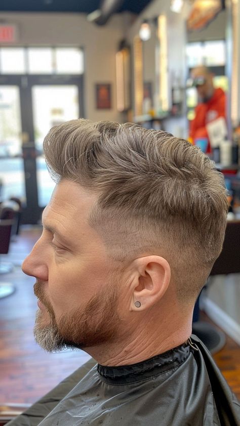 25 Skin Fade Haircuts for Men: Look Sharp and Modern Instantly | Lookosm Skin Fade Taper, Skin Fade With Beard, Skin Fade Pompadour, Confident Men, Mid Skin Fade, Fade Haircuts For Men, Low Skin Fade, High Skin Fade, Beard Fade