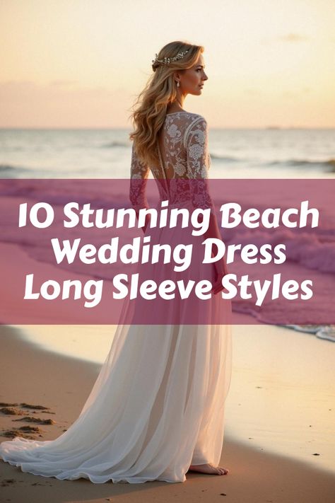 Did you know that a beach wedding dress with long sleeves can make you look stunning while keeping you comfortable? Discover the perfect blend of elegance and style with our collection of coastal bridal gowns. From flowing lace to sleek satin, find a long sleeve beach wedding dress that complements your seaside ceremony beautifully. Dive into our top picks for a breezy yet sophisticated look on your big day! Beach Wedding Bridal Dress, Beachy Wedding Dress Beach Styles, Long Sleeve Beach Wedding Dress, Beachy Wedding Dress, Beach Style Wedding Dresses, Wedding Dress With Long Sleeves, Beachy Wedding, Summer Wedding Bouquets, Advice For Bride