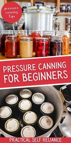 How To Use A Pressure Canner, Pressure Cooker Canning For Beginners, Canning In Pressure Cooker, Pressure Canning Pickles, Canning Pressure Cooker Recipes, Easy Pressure Canning Recipes, Canning Tips For Beginners, How To Can Meat Pressure Canning, Canning Set Up