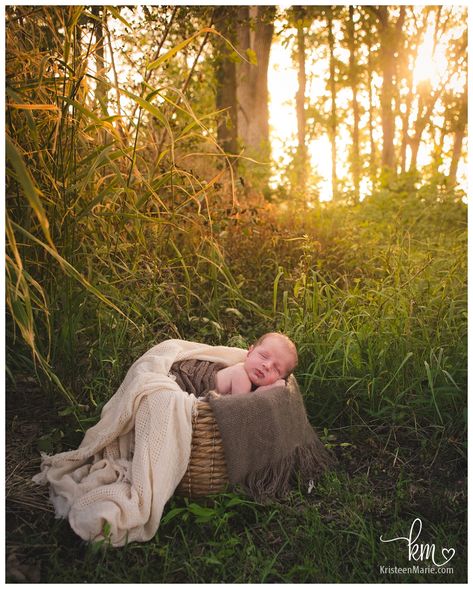 Living Room Basket, Outdoor Newborn Photos, Outdoor Newborn Session, Room Basket, Outdoor Baby Photography, Outdoor Newborn Photography, Basket Blanket, Newborn Family Pictures, Diy Newborn Photography