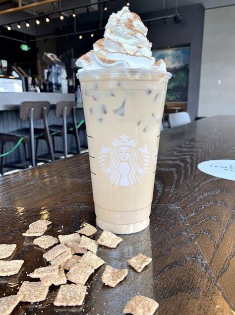 Cinnamon Toast Crunch Drink Starbucks, Starbucks Crunch Drink, Cinnabon Iced Coffee Starbucks, Cinnamon Drinks At Starbucks, Cinnamon Roll Starbucks Drink, Cinnamon Toast Crunch Drink, Starbucks Cinnamon Dolce Latte, Mocha Drink, Cinnamon Drink