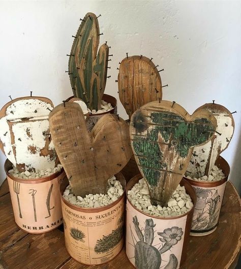 Scrap Wood Art, Cactus Craft, Deco Nature, Dekor Diy, Cactus Decor, Scrap Wood Projects, Budget Home, Home Diy Decor, Home Diy On A Budget