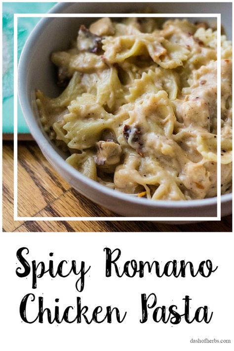 Spicy Romano Chicken Pasta Spicy Romano Chicken Pasta, Spicy Romano Chicken, Romano Chicken, Creamy Pasta Dishes, Chicken Pasta Recipes, Creamy Pasta, Chicken Pasta, Weight Watchers Meals, How To Cook Pasta