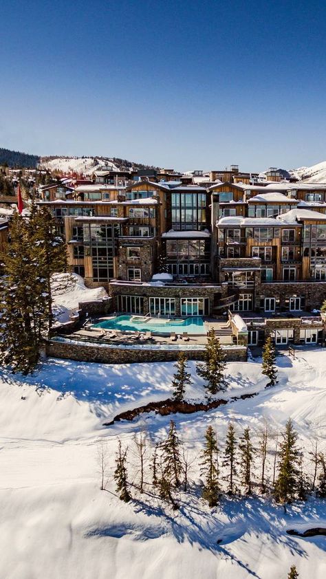 Deer Valley Utah, Dream Home Gym, Small Luxury Hotels, Floating Staircase, Deer Valley, Utah Usa, Pool Hot Tub, Outdoor Fire, Luxury Hotels