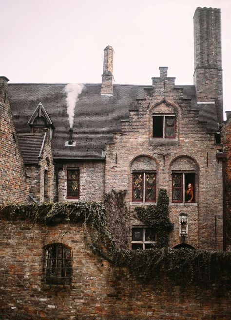 Old Brick Building Dark Acadamia, Virginia Creeper, Hogwarts Aesthetic, Claire Fraser, Paris Jackson, Dark Academia Aesthetic, Foto Art, Boarding School, Style Photography