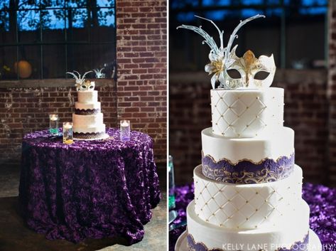 The-Foundry-at-Puritan-Mill-Wedding-Photos-083_WEB1(pp_w685_h511) Mardi Gras Wedding Cake, Mardi Gras Wedding Theme, Green Fall Weddings, Mardi Gras Cake, Candy Bar Cake, Mardi Gras Wedding, Sweet 16 Themes, Masquerade Theme, Nola Wedding