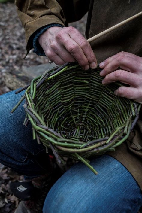 Willow Projects, Clay Nature, Craft Basket, Making Baskets, Clay Minerals, Willow Weaving, Surreal Landscape, Organic Ceramics, Basket Making