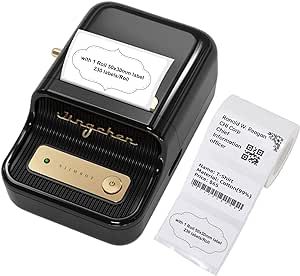 NIIMBOT B21 Label Printer,Thermal Label Maker,Ideal for Home Organization,Business,Ofice,50x30mm Label,230Pcs(Black) Niimbot B21, Label Maker Machine, Barcode Labels, Sticker Printer, Thermal Label Printer, Electronic Musical Instruments, Thermal Labels, Sticker Maker, Label Maker