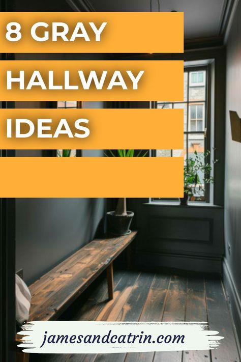 Get inspired by our selection of gray hallway ideas, featuring everything from muted tones to dramatic charcoal. These ideas prove that gray is anything but boring, offering endless possibilities for creating a captivating entryway. 🖌🏠 Embrace the trend and make a statement. #GrayHallwayIdeas Dark Gray Hallway, Gray Hallway Ideas, Dark Grey Hallway, Grey Hallway Ideas, Gray Hallway, Grey Hallway, Dark Steel, Grey Hall, Stone Bench