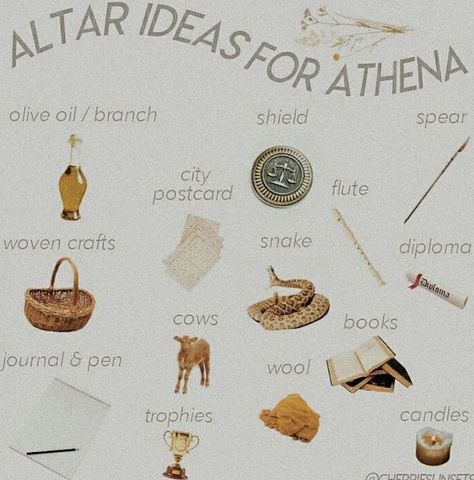 Alter To Athena, Altar For Athena, Artemis Altar Offerings, Offerings To Athena, Athena Alter Ideas, Hellenic Altar Ideas, Altar To Athena, Athena Deity Work, Athena Altar Offerings