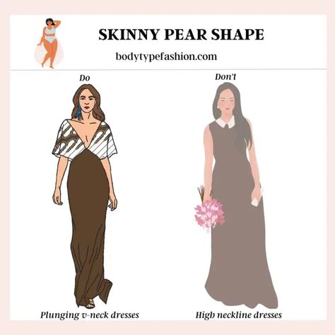 Pear Body Shape Fashion, Rectangle Body Shape Outfits, Pear Body Shape Outfits, Pear Shape Fashion, Plunging V Neck Dress, Pear Shaped Women, Rectangle Body Shape, Pear Body, Pear Body Shape