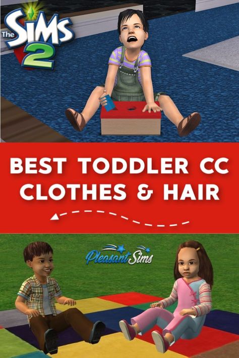 The BEST Sims 2 toddler CC (custom content) including hair and clothes in a Maxis Match style. Sims 2 Toddler Cc, Sims 2 Custom Content, Sims 2 Maxis Match, Sims Toddler Cc, Sims 2 Mods, Ts2 Mods, The Sims 2 Cc, Sims2 Cc, Sims Rooms