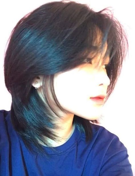 Short Korean Wolfcut, Korean Short Wolf Cut, Korean Wolfcut Short, Mullet X Wolf Cut, Short Hairstyle Women Wolf Cut, Tomboy Haircut Girl, Mullet Wolf Cut Short, Mulet Hair For Women, Mulet Hair