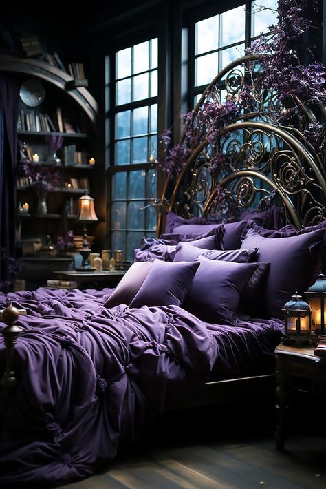 Bedroom Lake House, Green Bedroom Aesthetic, Dark Blue Bedroom, Bedroom Castle, Classy Bedroom Decor, Bedroom Comfy, Bedroom Decor Dark, Preppy Bedroom Decor, Lake House Bedroom