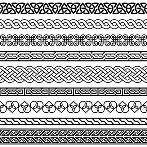 Top Celtic Knot Border Stock Vectors, Illustrations & Clip Art - iStock | Celtic knots, Claddagh Celtic Knot Border, Celtic Border, Celtic Braid, Irish Pattern, Celtic Spiral, Vector Border, Stone Floors, Knot Braid, Tooling Patterns