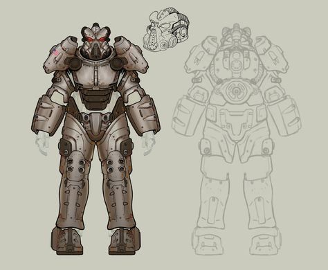 ArtStation - More Random Fallout 76 Concepts Enclave Fallout, Fallout Mods, Fallout Power Armor, Fallout Rpg, Fallout Fan Art, Sci Fi Character Design, Fallout Concept Art, Fallout 76, Power Armour