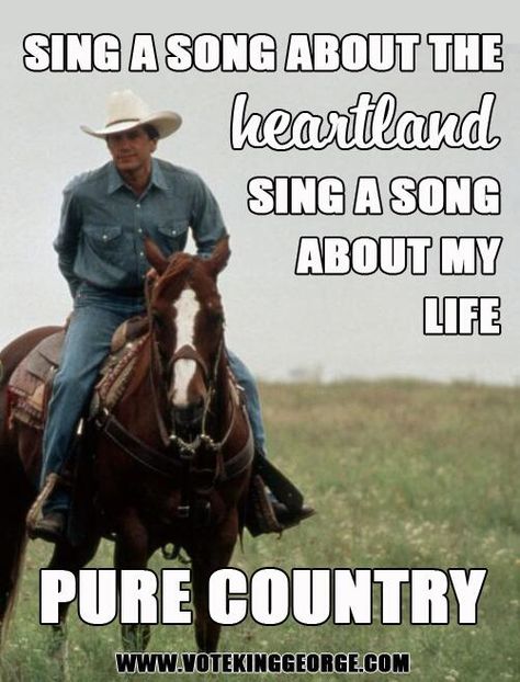 And the cowboy rides away...... Pure Country Movie, George Strait Quotes, I Love Country Music, Country Sayings, George Strait Family, King George Strait, Pure Country, Country Song Quotes, Sing A Song