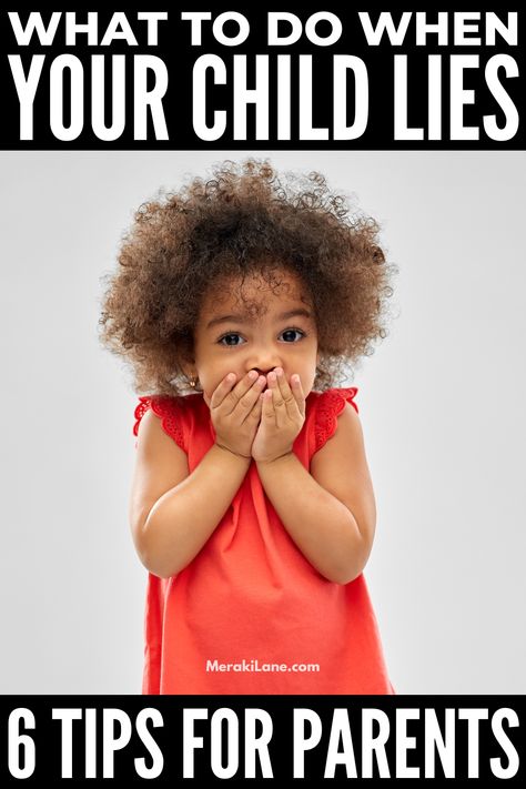 Kids & Lying: 6 Tips for Parents | Lying is a normal part of a child's development, but it's important to know when it starts, why kids do it, what's normal, when to worry, and what to do about it. Should you discipline your child with punishments or consequences, or is there another way to address the behavior without yelling (positive reinforcement for the win?!). This post has all the details you need, helping you to understand your child's behavior and know when and how to address it. Kids Lying, Parent Tips, Skip School, Tips For Parents, Parenting Techniques, Bad Kids, Kids Behavior, Fun Family Activities, Positive Reinforcement