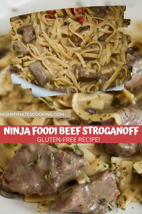 Ninja Foodi Possible Cooker Recipes, Ninja Foodi Pressure Cooker Recipes, Venison Stroganoff, Ninja Cooking System Recipes, Sirloin Tip Roast, Ninja Recipes, Roast Beef Recipes, Stroganoff Recipe, Feel Good Food