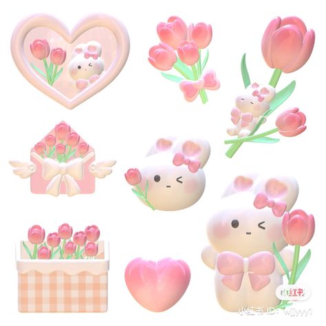 3d Stickers Aesthetic, 3d Stickers Printable, Cute 3d Stickers, 3d Stickers Png, Pink Kawaii Stickers Printable, Pastel Pink Stickers Aesthetic Printable, Pink Stickers Printable, Cutecore Stickers Printable, Specimen Zero