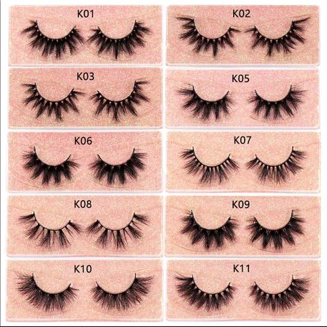 Wholesale Mink Lashes 10 Pieces Soft,Fluffy,Reusable Comes With Pink Glitter Clear Case Great For Anyone Who Wants To Start A Small Lash Business! Wispy Eyelashes, Lip Gloss Balm, Eye Pigments, Shiny Eyes, Eyelashes Makeup, Lip Wrinkles, Lashes False, Fake Nails With Glue, Dramatic Eyes