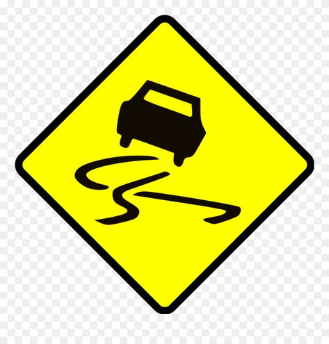 Slippery Road Sign, Slippery When Wet, Diy Wood Signs, Road Sign, Clip Arts, Free Clipart, Sign Svg, Road Signs, Diy Wood