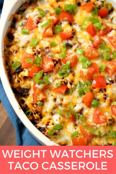 Aug 27, 2019- This Weight Watchers Taco Casserole Recipe is a variation of my favorite Weight Watchers friendly Weight Watchers Casserole, Weight Watchers Meals Dinner, Sandwich Vegetarian, Resep Sandwich, Weight Watchers Meal Plans, Weight Watchers Recipes Desserts, Weight Watchers Chicken, Weight Watcher Dinners, Resep Diet