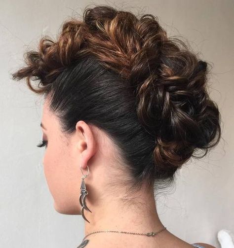 beautiful mohawk updo Mohawk Braid Styles, Mohawk Updo, Mohawk Hairstyles For Women, Braided Mohawk Hairstyles, Date Night Hair, Mens Hairstyles Medium, Mohawk Braid, Find Hairstyles, Mohawk Hairstyles