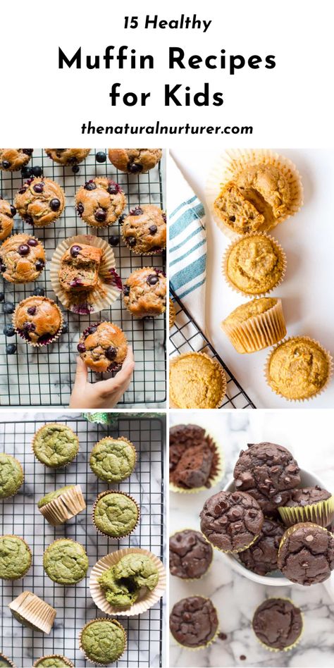 Healthy Muffin Recipes For Kids, Kids Breakfast Muffins, Muffin Recipes For Kids, School Muffins, Mini Muffins Healthy, Easy Healthy Muffins, Muffins For Kids, Kid Muffins, Healthy Muffins For Kids